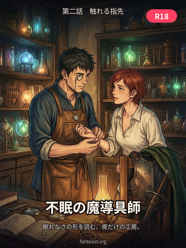 不眠の魔導具師 第二話 触れる指先 カバー