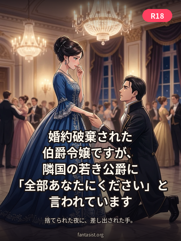 婚約破棄された伯爵令嬢ですが、隣国の若き公爵に「全部あなたにください」と言われています カバー